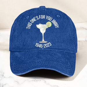 This one's for you Jimmy Denim Cap Retro Jimmy Buffett Tribute Dad Hat (With Box)
