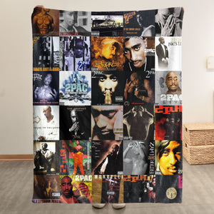 2Pac Sherpa Blanket West Coast Legend Warmth Wrapped in Iconic Album Art