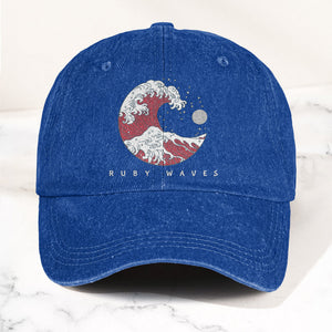 Phish Ruby Waves Denim Cap Retro Music Phish Cap Gift For Dad (With Box)