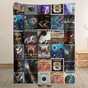 Kansas Sherpa Blanket A Journey Through Prog-Rock Magic