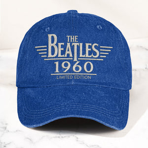 The Beatles 1960 Est Denim Cap Vintage Dad Cap Gift For Dad (With Box)