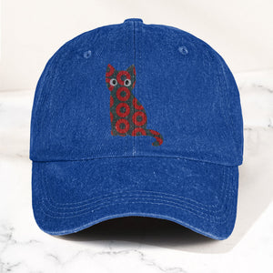 5-PACK Holographic Phish Cat Denim Cap Retro Music Fan Merch Cap Gift For Dad (With Box)