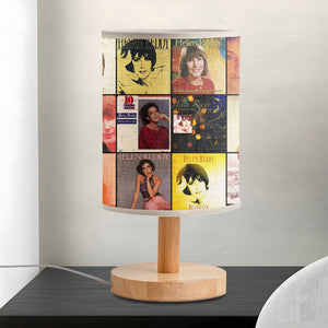 Helen Reddy Albums Fabric Lamp The Voice of Empowerment and Grace