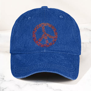 Phish Donut Peace Sign Denim Cap Retro Music Phish Cap Gift For Dad (With Box)