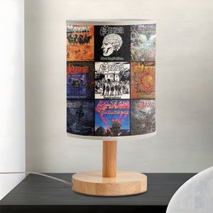 Saxon Fabric Lamp Heavy Metal Titans Album Art Collection