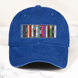 1984 Cassette Tape Collection Denim Dad Cap Retro Music Mixtape Aesthetic Hat (With BOX)