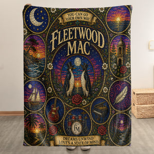 Fleetwood Mac Sherpa Blanket Dreams Stained Glass Blanket