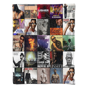 Usher Sherpa Blanket A Hit-Filled Album Cover Tribute for R&B Lovers