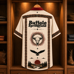 Buffalo Springfield Luxury Design Hawaiian Shirt – Folk Rock Inspired Hawaiian Shirt