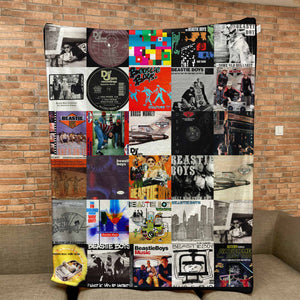 Beastie Boys Sherpa Blanket Hip-Hop & Punk Fusion Warmth Wrapped in Iconic Album Art