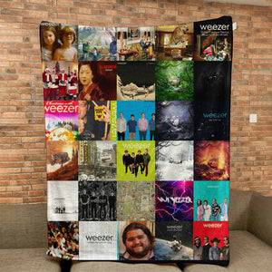Weezer Sherpa Blanket A Cozy Tribute to Alt-Rock’s Most Iconic Eras