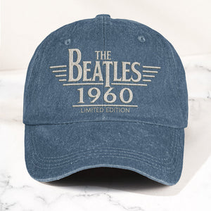 The Beatles 1960 Est Denim Cap Vintage Dad Cap Gift For Dad (With Box)