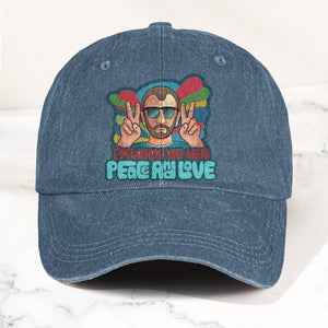 Beatles Ringo Starr Warning You With Peace and Love Denim Cap Retro Rock Music Fan Cap (With Box)