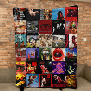Sammy Hagar Sherpa Blanket A Fiery Tribute to the Red Rocker