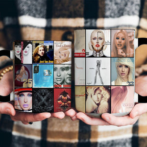 Christina Aguilera Accent Mug Pop Icon Album Cover Collage Gift