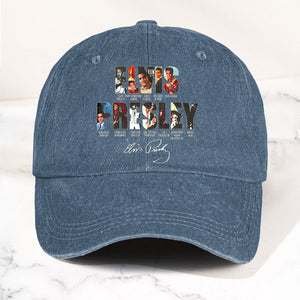 Elvis Presley Denim Dad Cap Iconic Album Collage Design ( With BOX)
