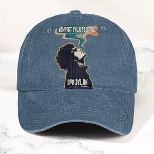 Bob Dylan Newport Folk Festival 1965 Goes Electric Vintage Graphic Denim Cap Retro Vintage Dad Cap Gift For Dad (With Box)