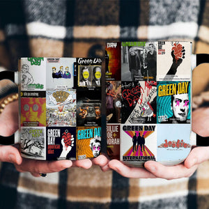 Green Day Accent Mug Classic Album Cover Collage Gift