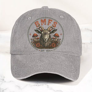 Billy Strings BMFS Goat Three Eyed Goat Mushroom Vintage Graphic Denim Cap Retro Vintage Dad Cap Gift For Dad (With Box)