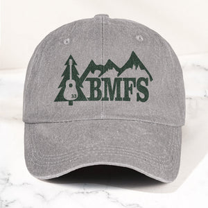 Billy Strings BMFS Acoustic Guitar Mountain Nature Music Merch Denim Cap Retro Vintage Dad Cap Gift For Dad (With Box)