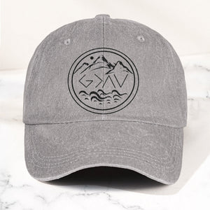 God Is Greater Than The Highs And Lows Denim Cap Dad Cap Gift For Dad (With Box)