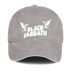 Black Sabbath Denim Dad Cap Classic Winged Demon Logo Design ( With BOX)