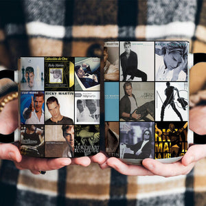 Ricky Martin Accent Mug Latin Pop Icon Album Cover Collage Gift
