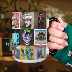 Elvis Costello Accent Mug Iconic Album Cover Collage Gift