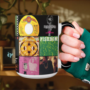 Fishbone Accent Mug Funk-Rock Fusion Album Collage Gift