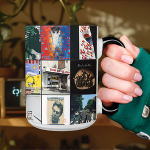 Paul McCartney Accent Mug Iconic Album Cover Collage Gift