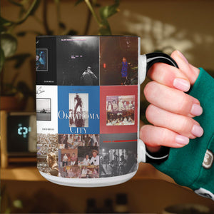 Zach Bryan Accent Mug Album Cover Collage for Fans