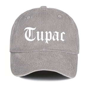 2Pac Denim Dad Cap Classic Old English Logo Design ( With BOX)