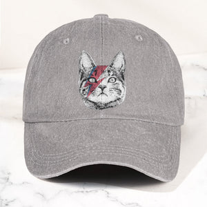 Kitty Stardust Denim Cap David Bowie Inspired Merch Dad Hat (With Box)