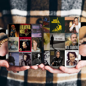 Neil Diamond Accent Mug Classic Album Cover Collage Gift