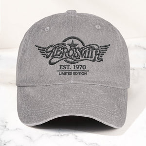 Aerosmith Est. 1970 Denim Cap Vintage Dad Cap Gift For Dad (With Box)