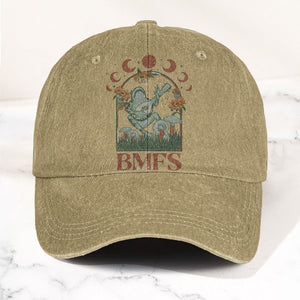 Billy Strings BMFS Frog Mandolin Sunflowers Moon Phase Vintage Graphic Denim Cap Retro Vintage Dad Cap Gift For Dad (With Box)
