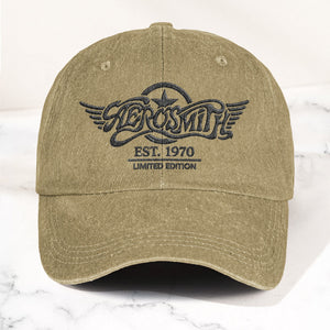 Aerosmith Est. 1970 Denim Cap Vintage Dad Cap Gift For Dad (With Box)