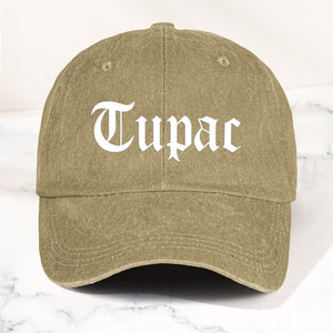 2Pac Denim Dad Cap Classic Old English Logo Design ( With BOX)