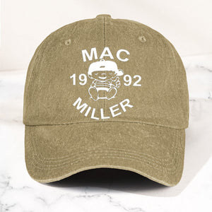 Mac Miller Denim Dad Cap 1992 Baby Logo Tribute Design ( With BOX)