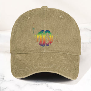 Phish Rainbow Fish Logo Denim Cap Retro Music Phish Cap Gift For Dad (With Box)