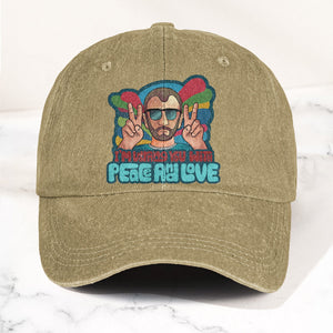 Beatles Ringo Starr Warning You With Peace and Love Denim Cap Retro Rock Music Fan Cap (With Box)