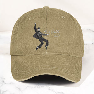 Elvis Presley Jailhouse Rock Pose Hat Classic Rock Music Tribute Cap (With Box)