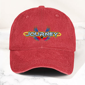Journey Denim Dad Cap Legendary Rock Band Logo Design ( With BOX)