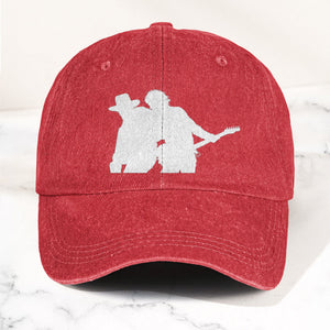 Bruce Springsteen And Clarence Clemons Denim Cap Retro Rock Music Fan Cap (With Box)