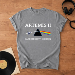 Cosmic Prism Comfort Tee Space & Retro Rock Inspired Graphic Shirt