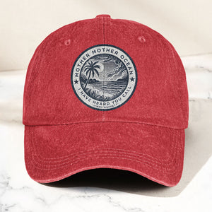 Mother Oceans Denim Cap Retro Jimmy Buffett Inspired Dad Hat (With Box)