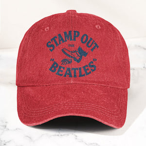 The Beatles Stamp Out Vintage 1960s Satire Graphic Music Merch Denim Cap Retro Vintage Dad Cap Gift For Dad (With Box)