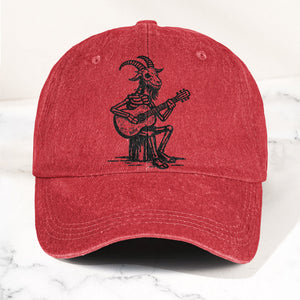 Billy Strings GoatSkeleton Guitarist Graphic Music Merch Denim Cap Retro Vintage Dad Cap Gift For Dad (With Box)