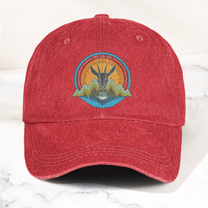 Phish Antelope Run Logo Denim Cap Retro Music Phish Cap Gift For Dad (With Box)