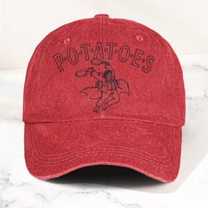 Swan Fall Potatoes Samwise Gamgee Denim Cap Led Zeppelin Inspired Retro Vintage Dad Cap Gift (With Box)